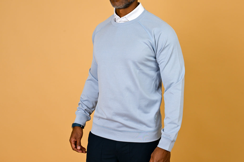 Performance Crewneck  Leo Light Blue
