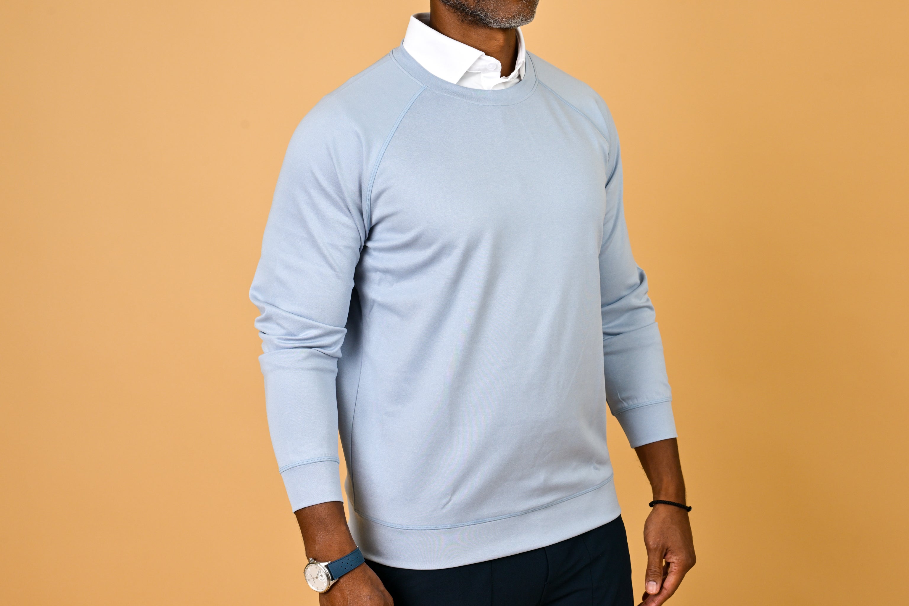 Performance Crewneck  Leo Light Blue