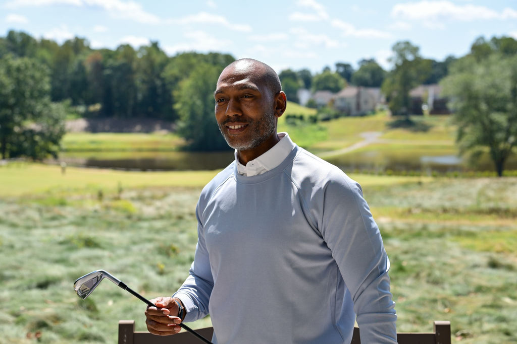 Performance Crewneck  Leo Light Blue