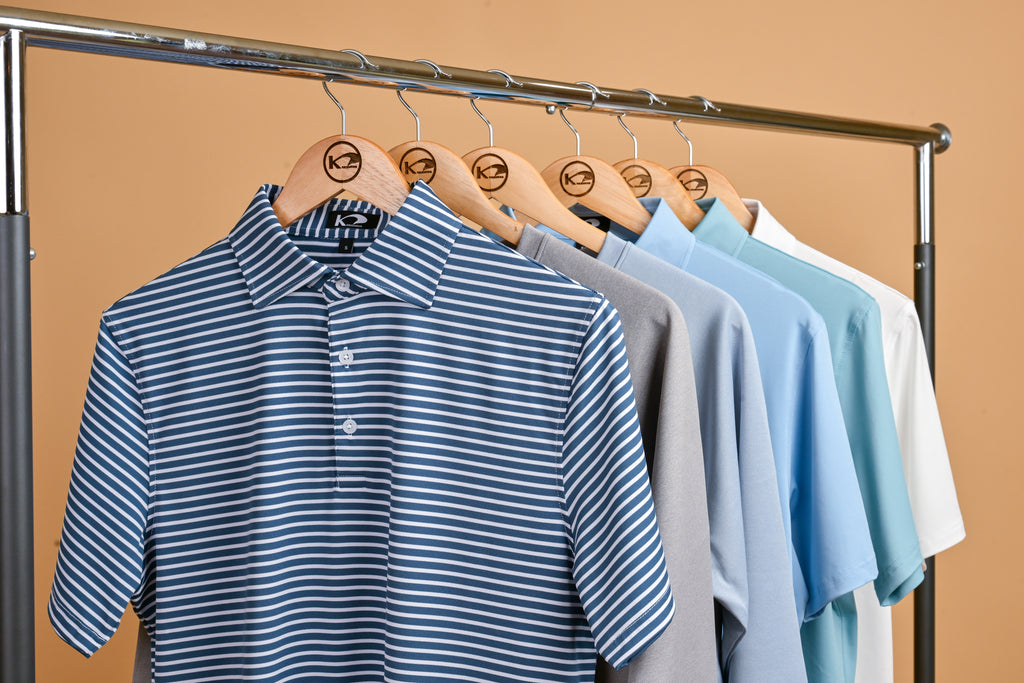 Performance Polo Lance Blue/White Stripe