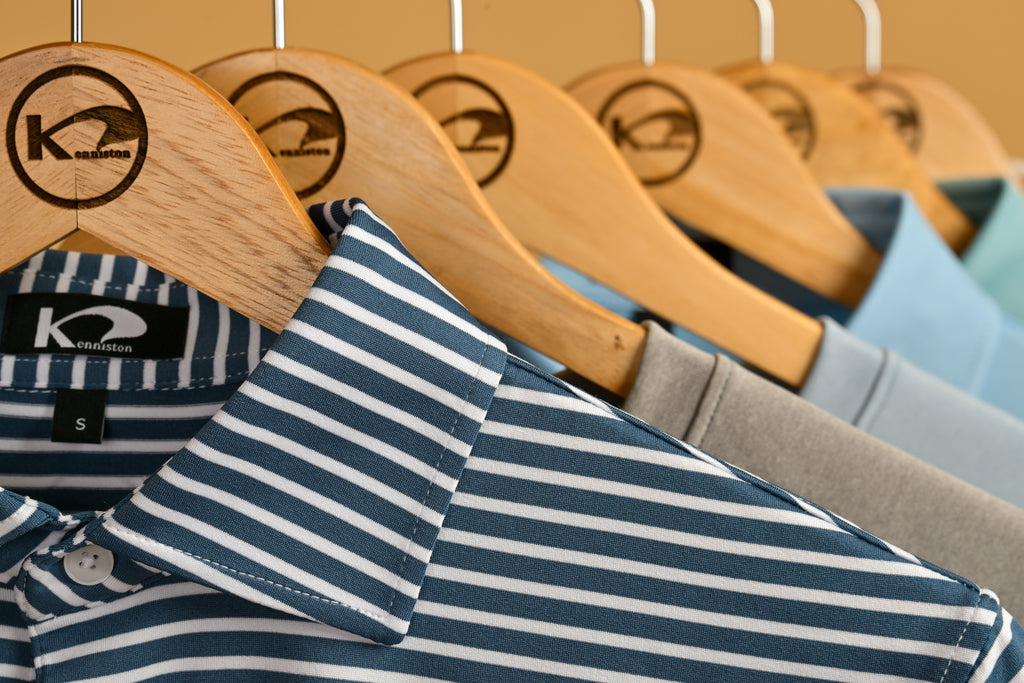 Performance Polo Lance Blue/White Stripe