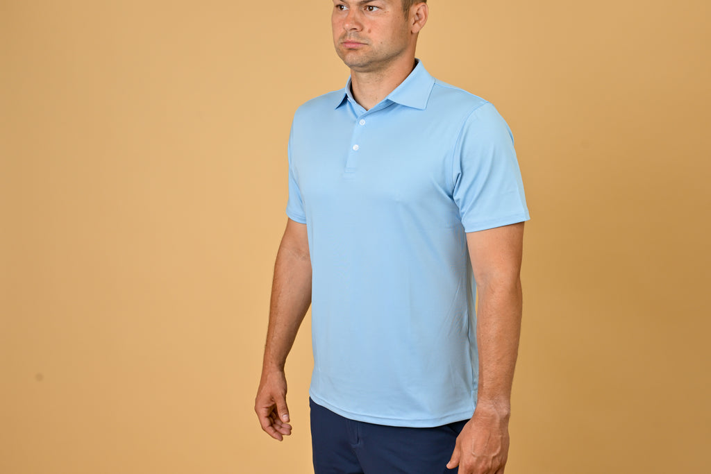 Performance Polo Lewis Light Blue