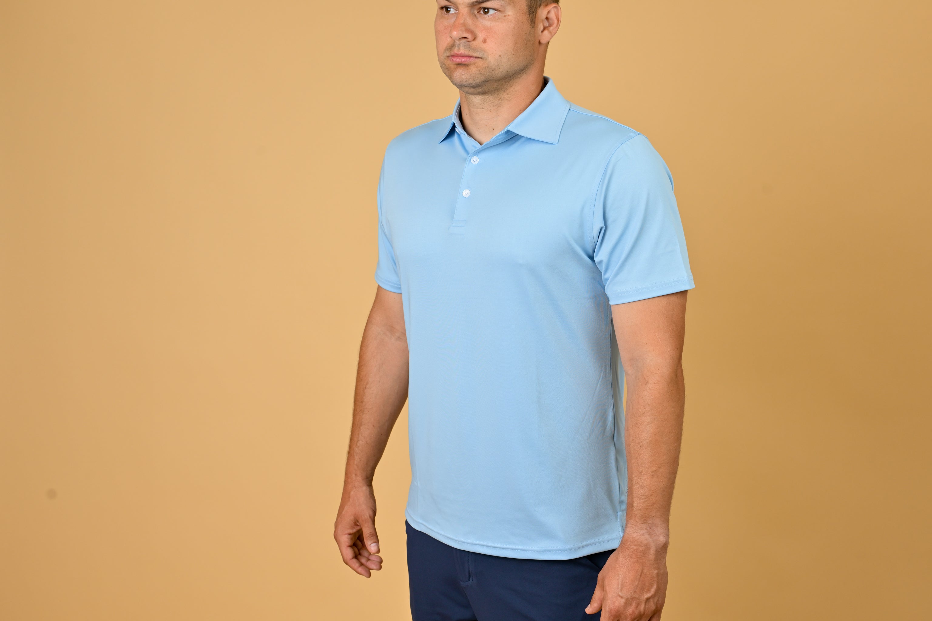 Performance Polo Lewis Light Blue