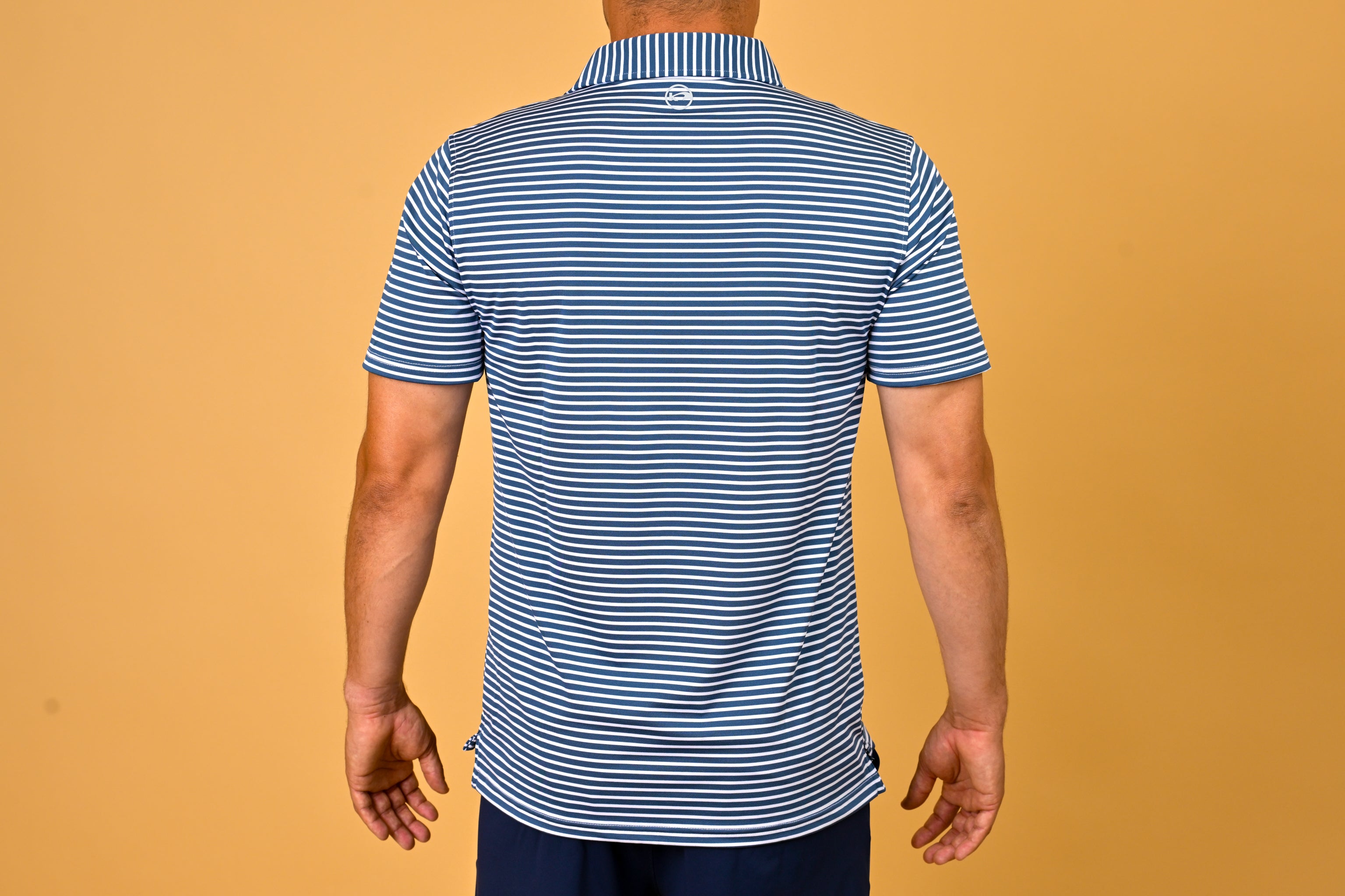 Performance Polo Lance Blue/White Stripe